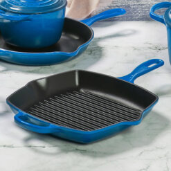 Chảo Nướng Vuông LeCreuset Grillpfanne Quadratisch 26cm Blue Marseille