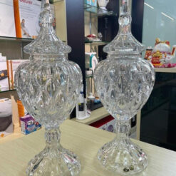 Âu pha lê nắp cao Bohemia Crystal