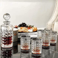 Bộ bình rượu Bohemia Diamond (1 bình 0,7L + 6 ly 230ml)