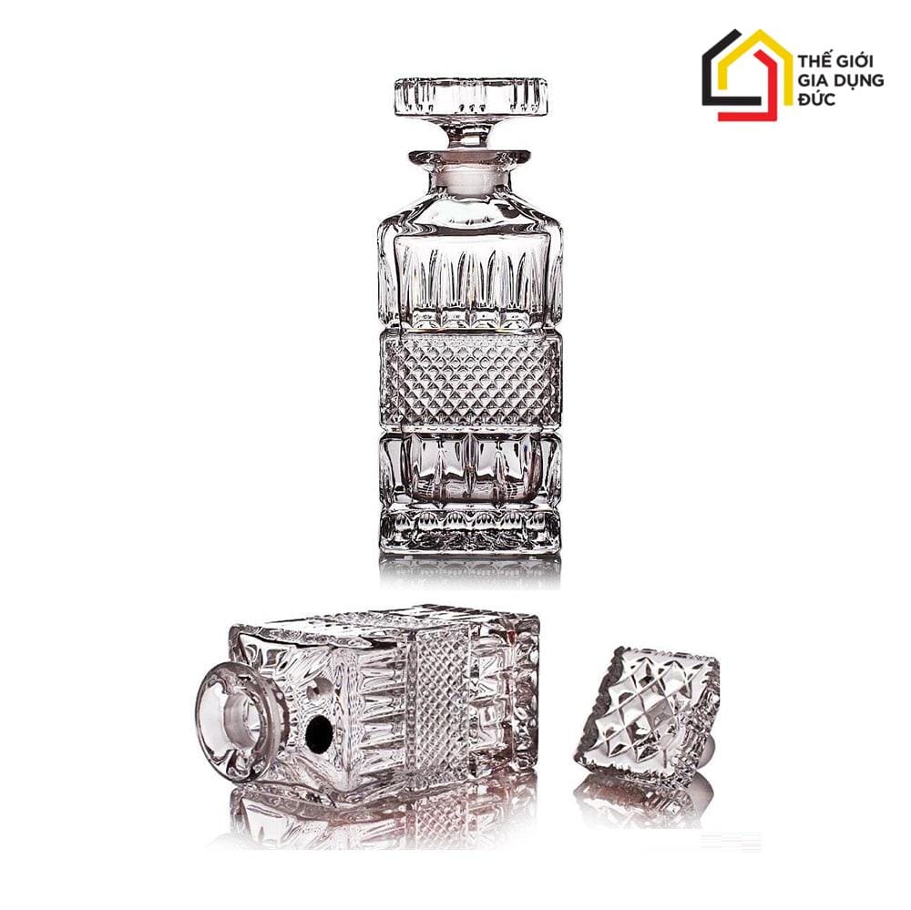 bo-binh-ruou-kem-6-ly-thuy-tinh-pha-le-bohemia (3) Đặc điểm Bộ bình rượu kèm 6 ly thuỷ tinh pha lê Bohemia