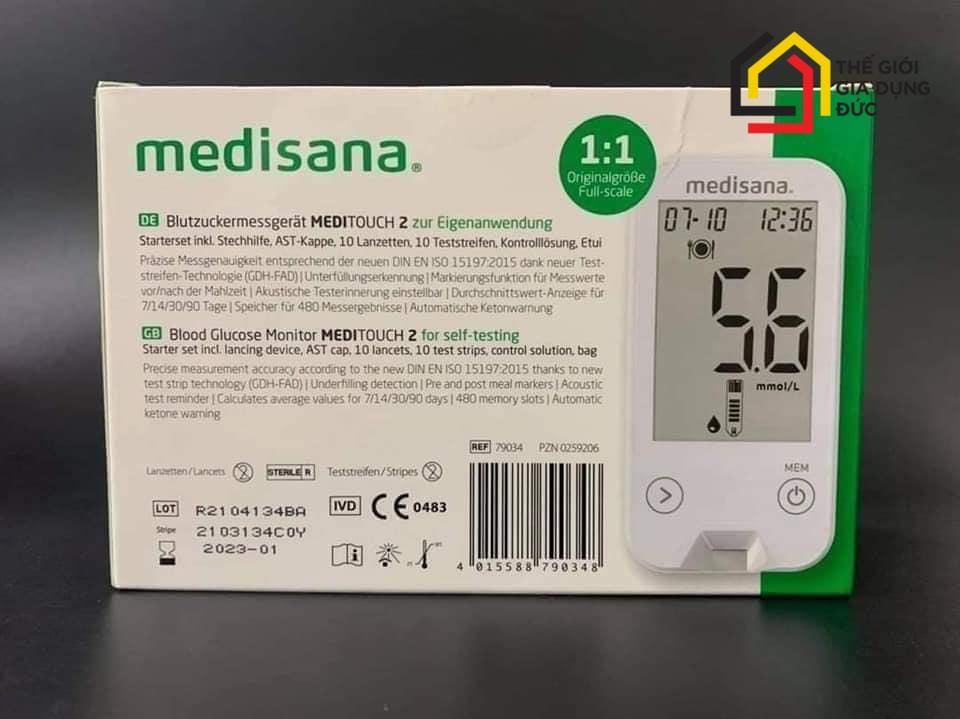 may-do-duong-huyet-medisana-meditouch-2 (7) Máy đo đường huyết Medisana MediTouch 2