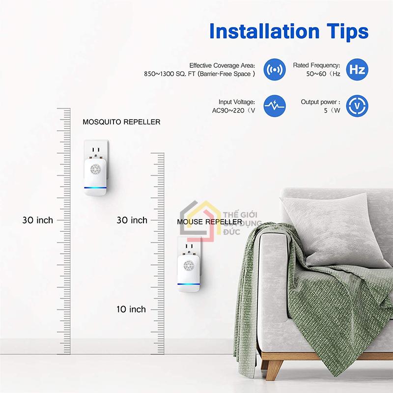 may-duoi-muoi-cam-dien-ultrasonic4 Set 6 máy đuổi muỗi cắm điện Ultrasonic