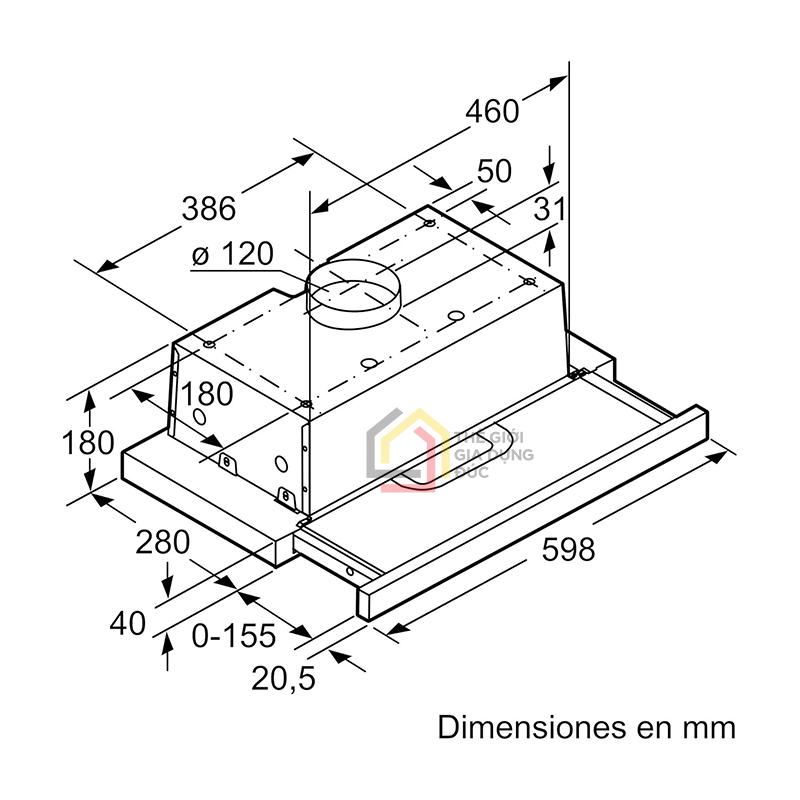 may-hut-mui-bosch-dft63ac50 (3) Máy hút mùi Bosch DFT63AC50