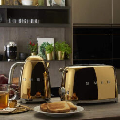 Máy nướng bánh mì Smeg TSF01GOEU Gold Glossy