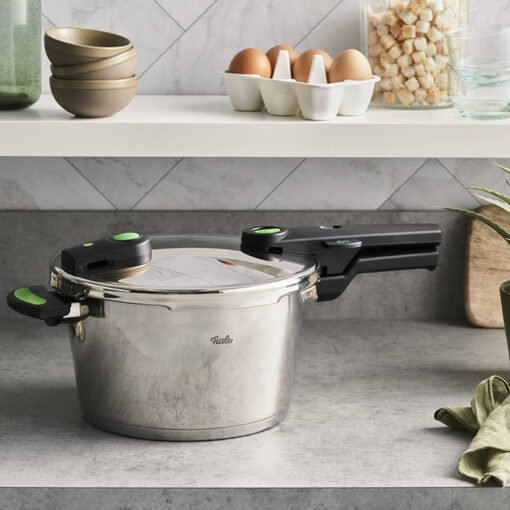 Nồi áp suất Fissler 4,5L Vitaquick Green kèm xửng hấp