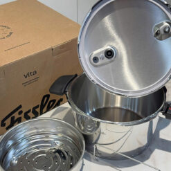 Nồi áp suất Fissler 4,5L Vitaquick Green kèm xửng hấp