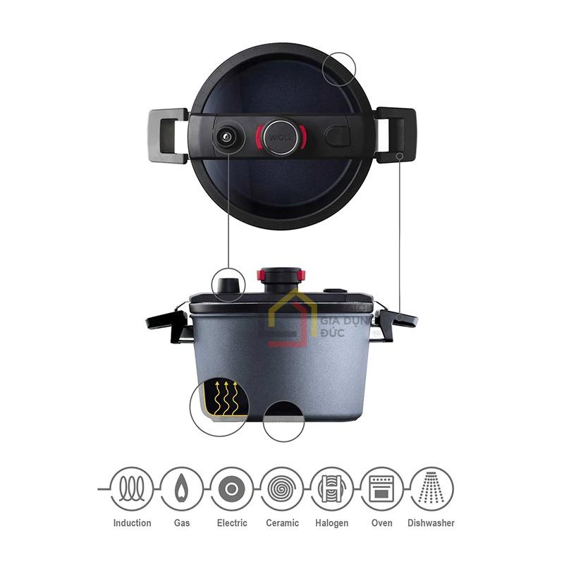 noi-ap-suat-woll-diamond-28cm-kem-vi-hap (7) Nồi áp suất Woll Diamond 28cm kèm vỉ hấp