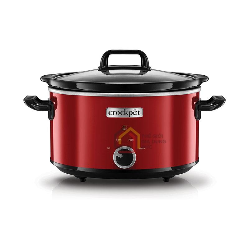 noi-nau-cham-crock-pot-do Nồi nấu chậm Crock Pot đỏ