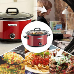 Nồi nấu chậm Crock Pot đỏ