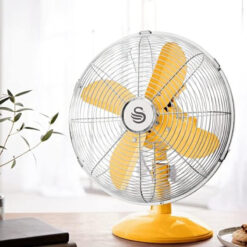 Quạt bàn Swan Retro SFA12620YELN màu vàng siêu xinh