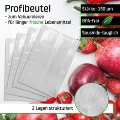 Thông tin túi hút chân không Caso (hộp 50 túi)