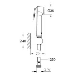 Vòi xịt vệ sinh Grohe Tempesta 27513001