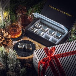 Set 8 viên đá inox không tan Americo màu bạc