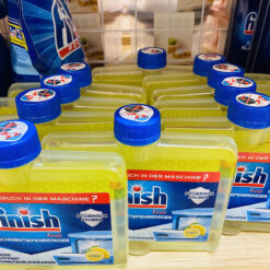 Dung dịch vệ sinh máy rửa bát Finish Maschinen Pfleger 5X hương chanh