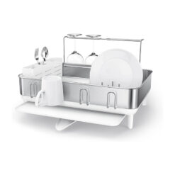 Giá úp bát inox Simplehuman chống vân tay