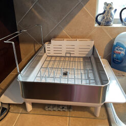 Giá úp bát inox Simplehuman chống vân tay