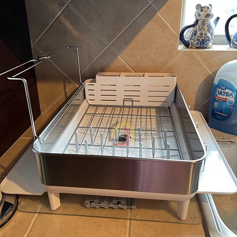 gia-up-bat-inox-simplehuman8 Giá úp bát inox Simplehuman chống vân tay