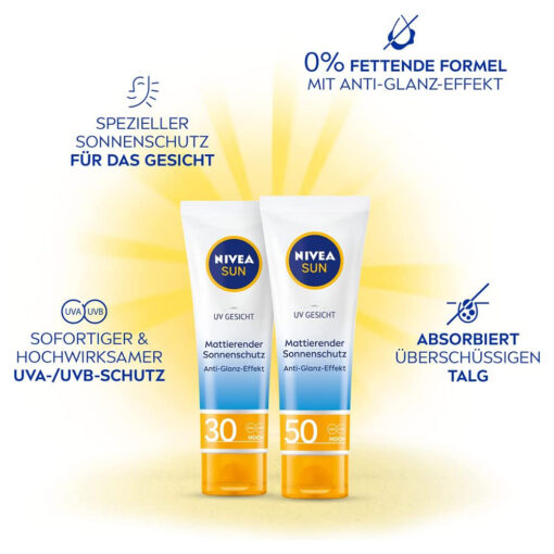 Kem chống nắng chuyên mặt Nivea Sun UV Gesicht SPF 50