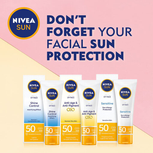 Kem chống nắng kết hợp chống lão hóa Nivea Sun Anti-Age Q10