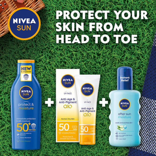 Kem chống nắng kết hợp chống lão hóa Nivea Sun Anti-Age Q10