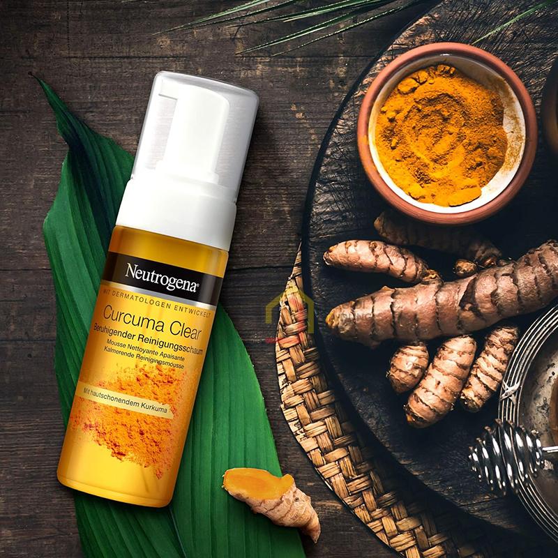 sua-rua-mat-tinh-chat-nghe-neutrogena-calme-curcuma-150ml2 Sữa rửa mặt tinh chất nghệ Neutrogena Calme Curcuma 150ml