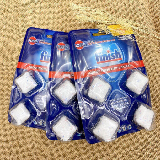 Viên tẩy cặn máy rửa bát Finish vỉ 4 viên