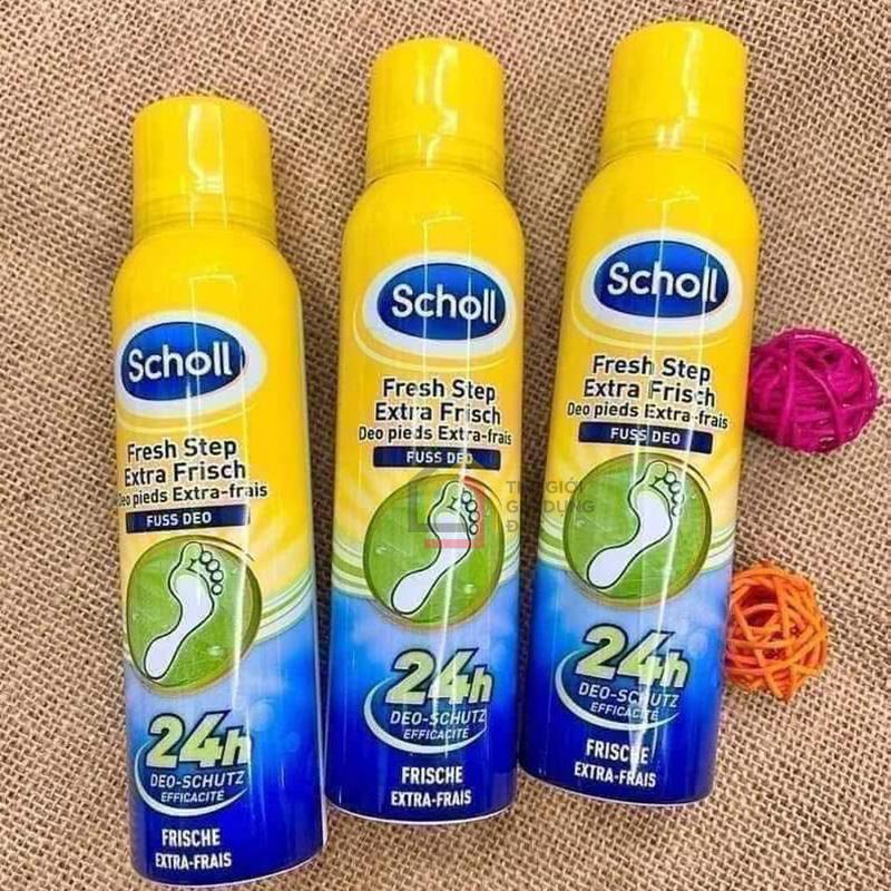 xit-khu-mui-hoi-chan-scholl-fresh-step (6) Xịt khử mùi hôi chân Scholl Fresh Step 150ml