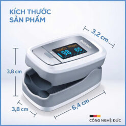Máy đo nồng độ oxy trong máu (SpO2) và nhịp tim Beurer PO30