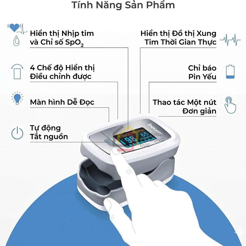 may-do-nong-do-oxy-trong-mau-spo2-va-nhịp-tim-beurer-po30 (7) Máy đo nồng độ oxy trong máu (SpO2) và nhịp tim Beurer PO30