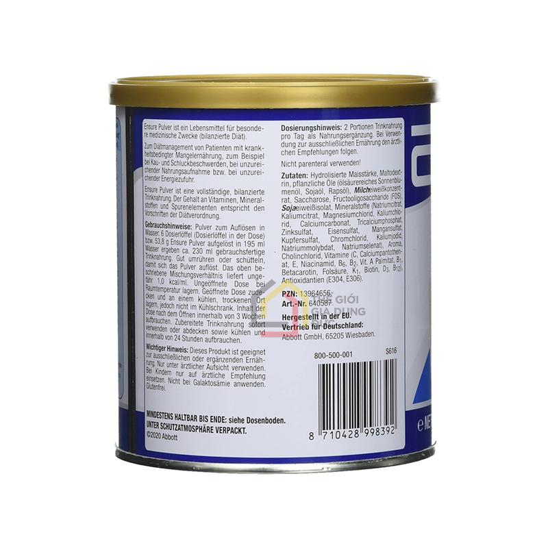 sua-ensure-duc (2) Sữa Ensure Đức (hộp 400g)