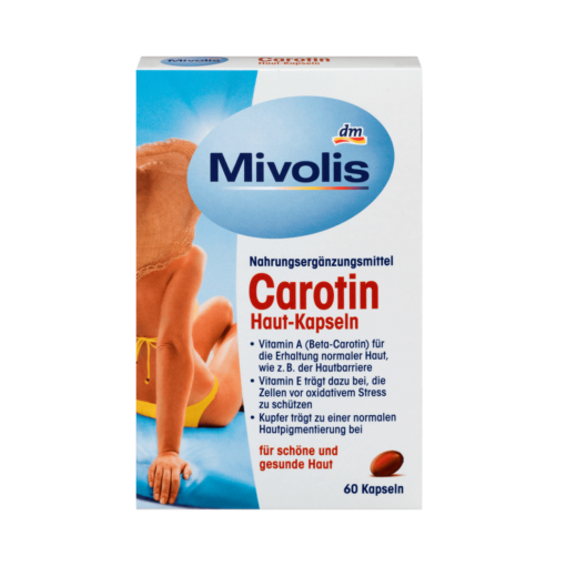 viên uống chống nắng Mivolis Carotin Haut-Kapseln