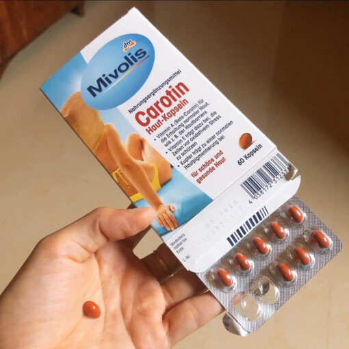 viên uống chống nắng Mivolis Carotin Haut-Kapseln