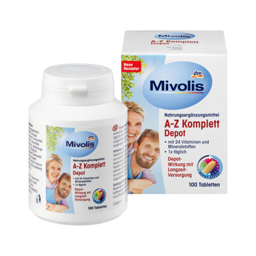 Vitamin tổng hợp Mivolis A-Z Komplett Depot hộp 100V