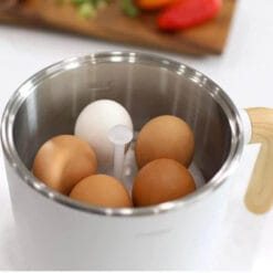 Nồi điện mini Mooas kèm giá hấp/luộc