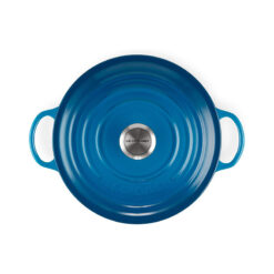 Nồi Gang sâu lòng Le Creuset La Marmite 26cm Marseille Blau