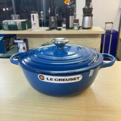 Nồi Gang sâu lòng Le Creuset La Marmite 26cm Marseille Blau