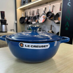 Nồi Gang sâu lòng Le Creuset La Marmite 26cm Marseille Blau