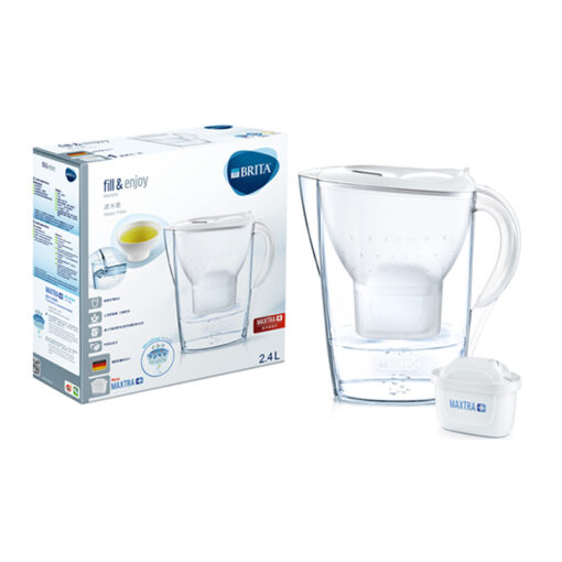 Bình lọc nước Brita Elemaris Cool White Maxtra Plus 2,4L kèm 1 lõi lọc