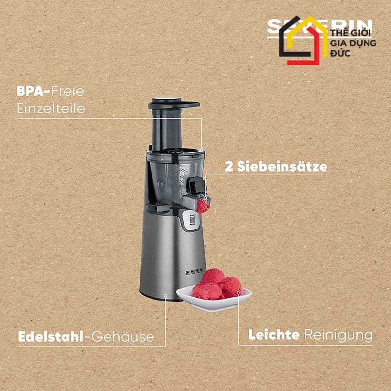 may-ep-cham-severin-es-3571-3 Máy ép chậm Severin Es 3571