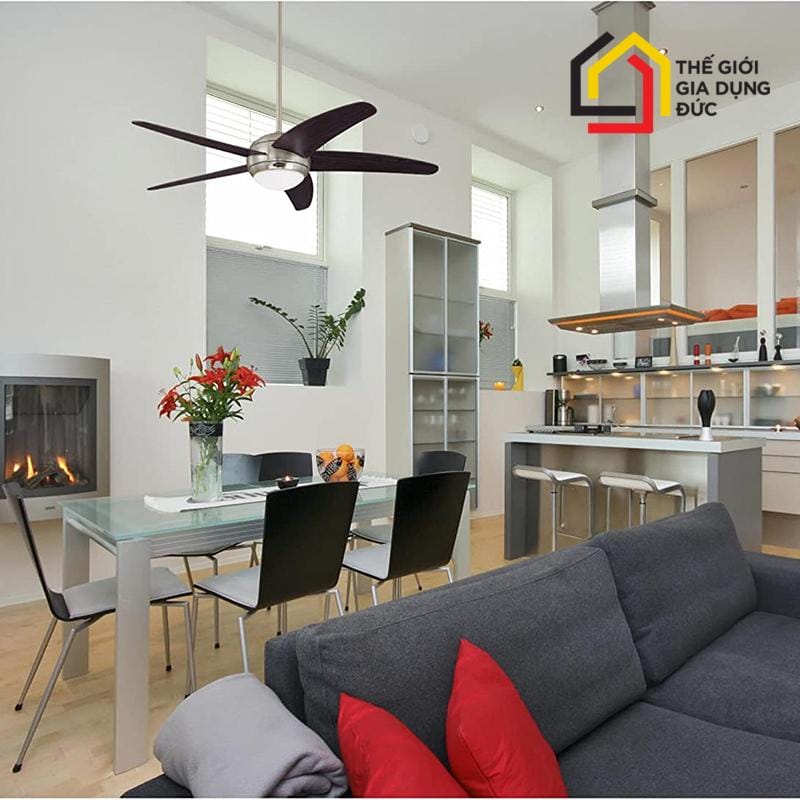 quat-tran-so-1-chau-au-westinghouse-kingston-loai-5-canh-ket-hop-den-tran3'' Quạt trần số 1 Châu Âu Westinghouse Kingston - loại 5 cánh kết hợp đèn trần