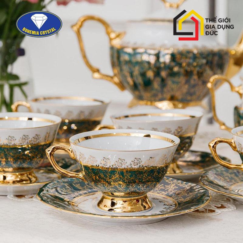 bo-tra-su-ma-vang-men-ngoc-trai-tiep-khac-bc50 (1) Bộ trà sứ mạ vàng men ngọc trai Tiệp khắc BC50