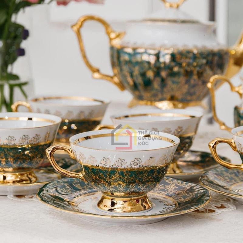 bo-tra-su-ma-vang-men-ngoc-trai-tiep-khac-bc50 (4) Bộ trà sứ mạ vàng men ngọc trai Tiệp khắc BC50