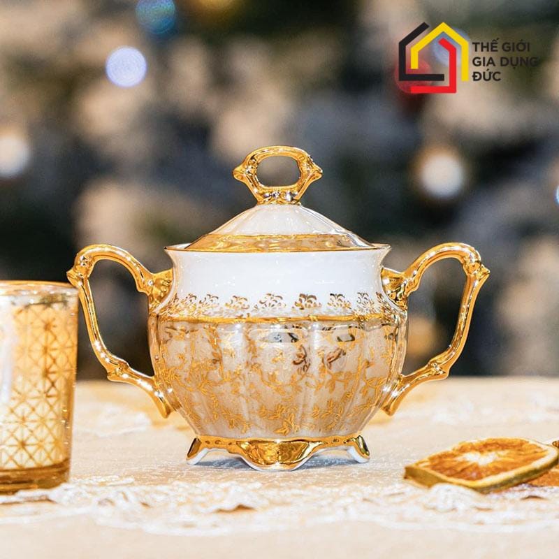bo-tra-su-ma-vang-men-ngoc-trai-tiep-khac-bc51-3 Bộ trà sứ mạ vàng men ngọc trai Tiệp khắc BC51