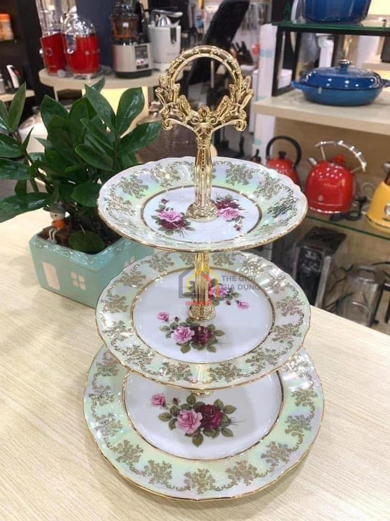 ke-banh-3-tang-imperial-hoang-gia-vien-vang (1) Kệ bánh 3 tầng Imperial hoàng gia viền vàng