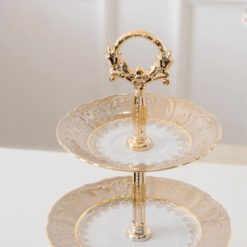 Kệ bánh 3 tầng Imperial hoàng gia viền vàng