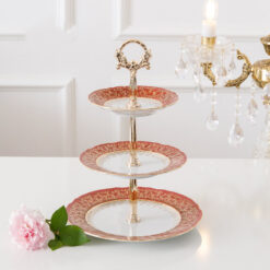 Kệ bánh 3 tầng Imperial hoàng gia viền vàng