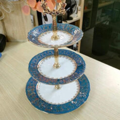 Kệ bánh 3 tầng Imperial hoàng gia viền vàng
