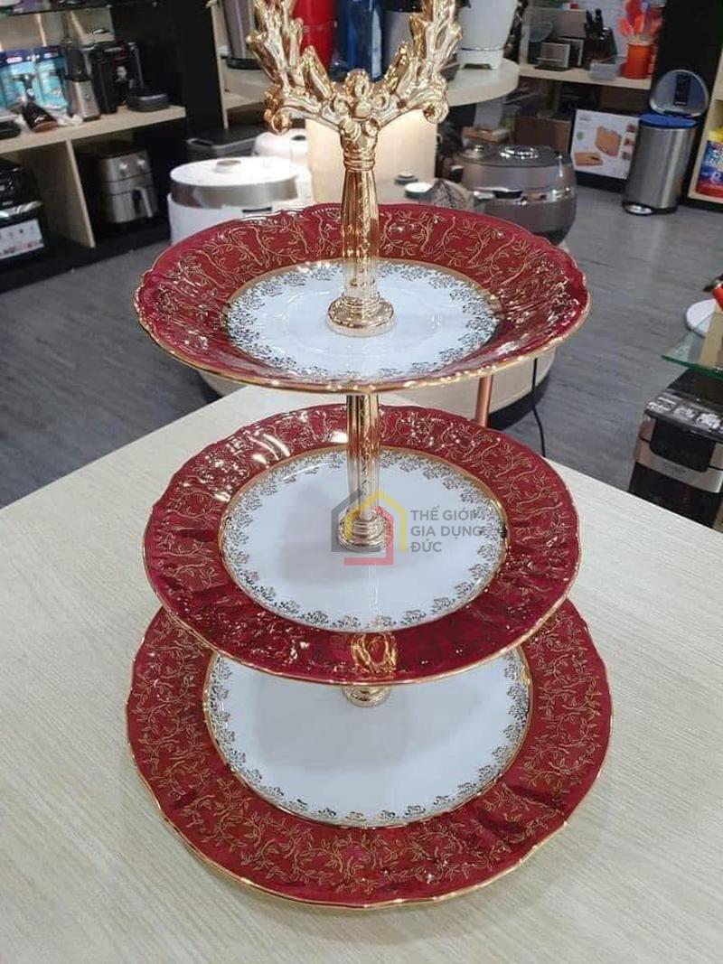 ke-banh-3-tang-imperial-hoang-gia-vien-vang (4) Kệ bánh 3 tầng Imperial hoàng gia viền vàng