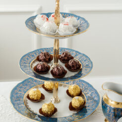 Kệ bánh 3 tầng Imperial hoàng gia viền vàng