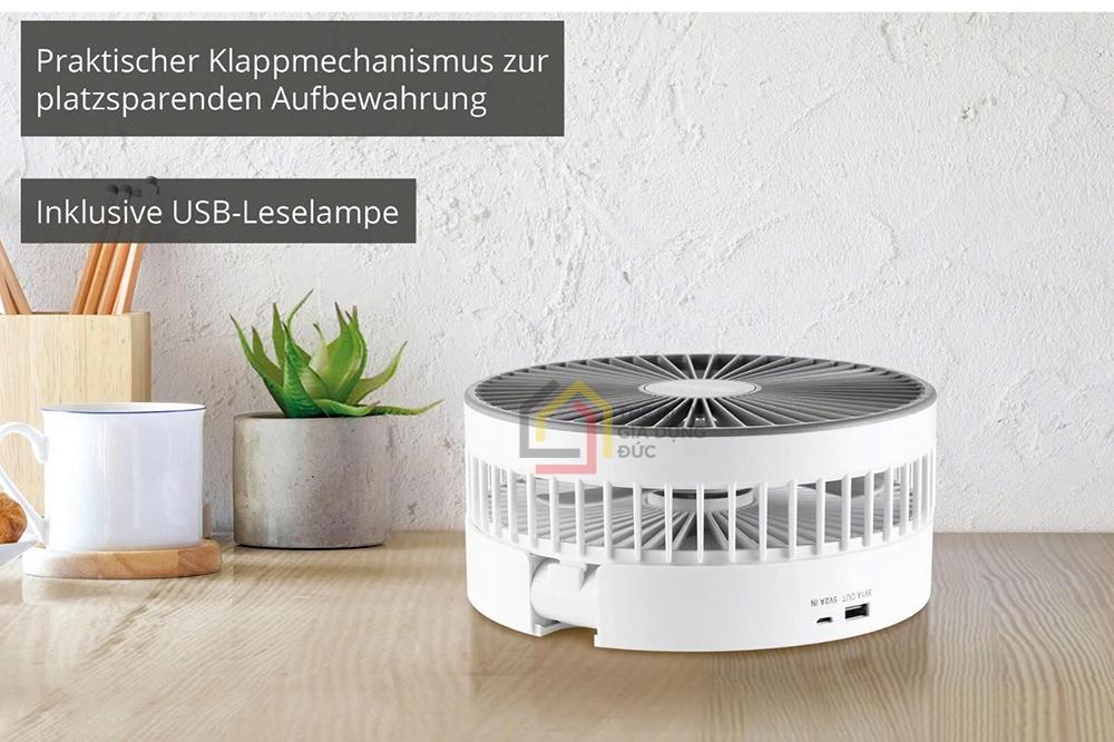 Quạt tích điện Unold 86720 Teleskop-Venti Cordless